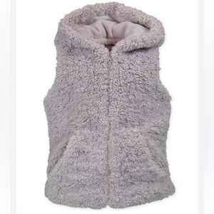 AMERICAN WIDGEON Kids Cozy Sherpa Vest - DUSTY PINK size 6
